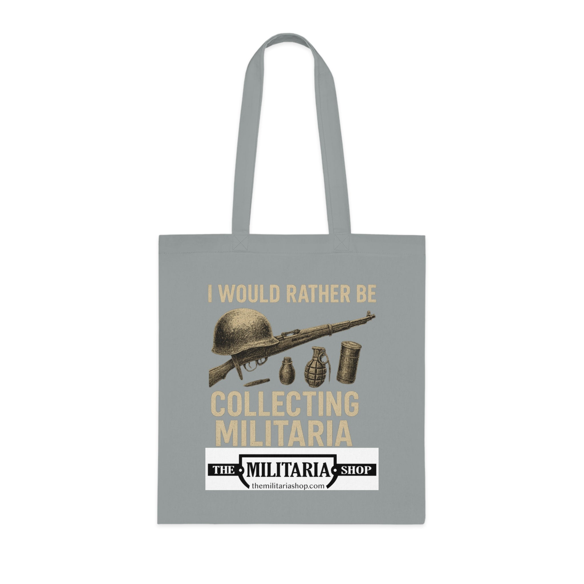 Militaria Collectors Cotton Tote, Eco-Friendly Shopping Bag, Gift for Collectors, Funny Tote for Events, Durable Everyday Use - The Militaria Shop