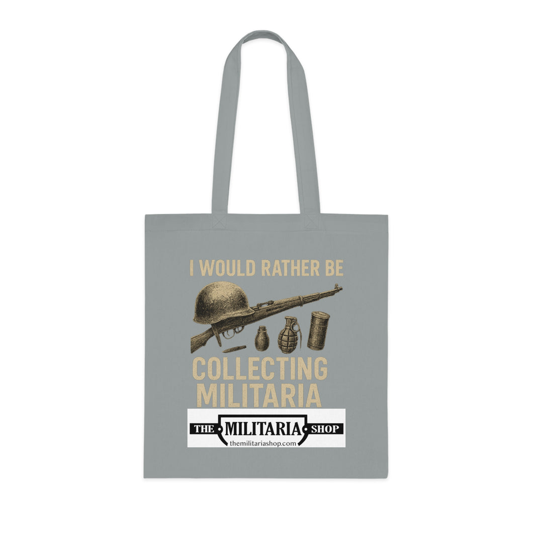 Militaria Collectors Cotton Tote, Eco-Friendly Shopping Bag, Gift for Collectors, Funny Tote for Events, Durable Everyday Use