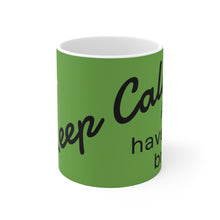 Load image into Gallery viewer, Keep Calm and Have a Brew - Ceramic Coffee Mug, Fun Gift for Coffee Lovers, Motivational Coffee Cup, Home or Office Decor, 11oz &amp; 15oz Sizes - The Militaria Shop
