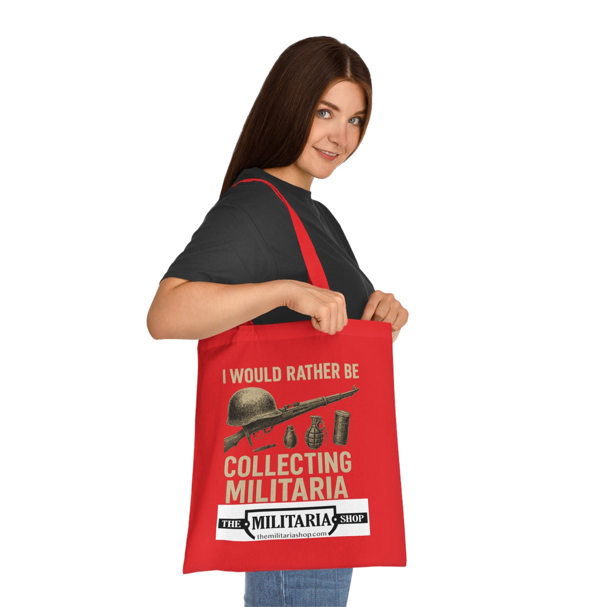 Militaria Collectors Cotton Tote, Eco-Friendly Shopping Bag, Gift for Collectors, Funny Tote for Events, Durable Everyday Use - The Militaria Shop