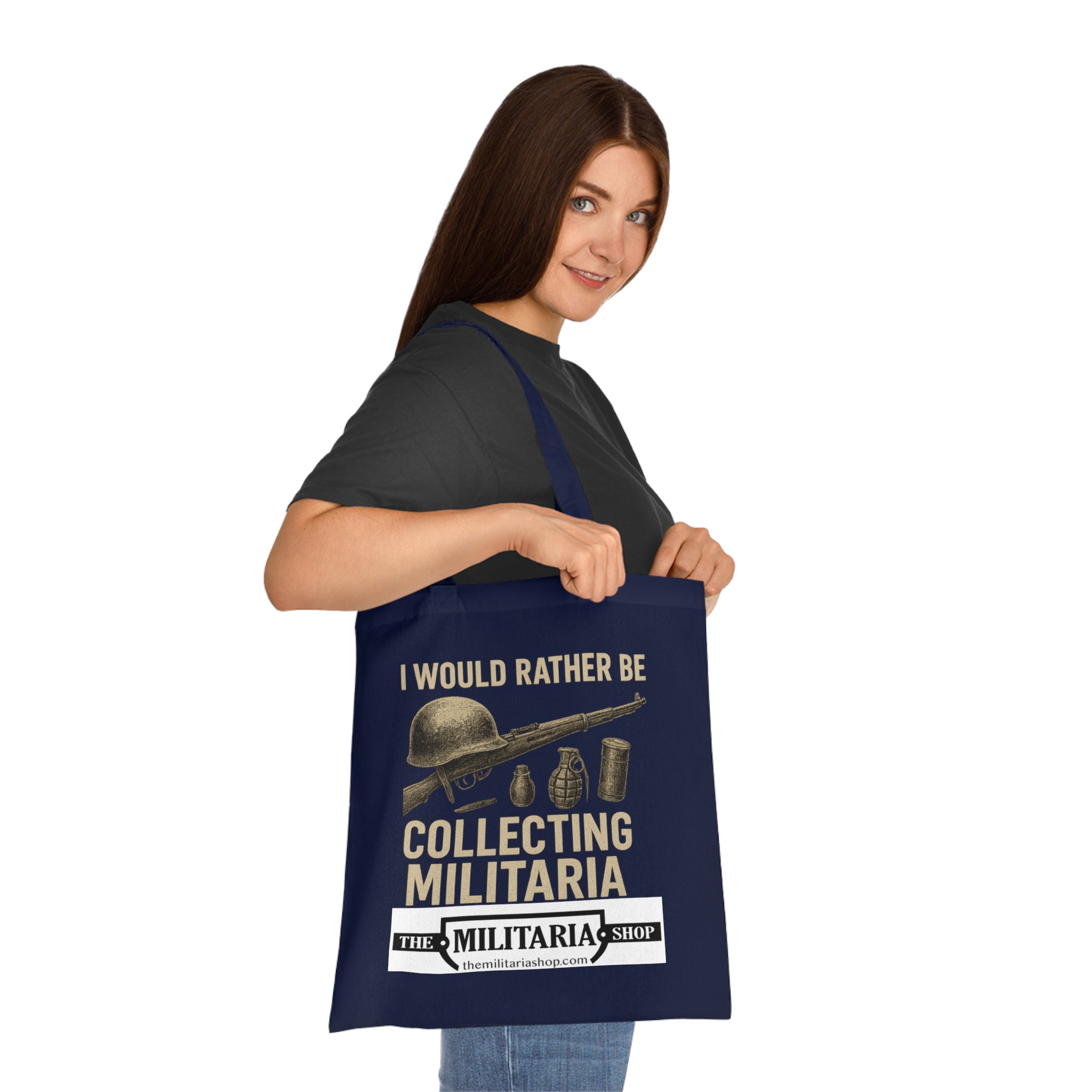 Militaria Collectors Cotton Tote, Eco-Friendly Shopping Bag, Gift for Collectors, Funny Tote for Events, Durable Everyday Use - The Militaria Shop