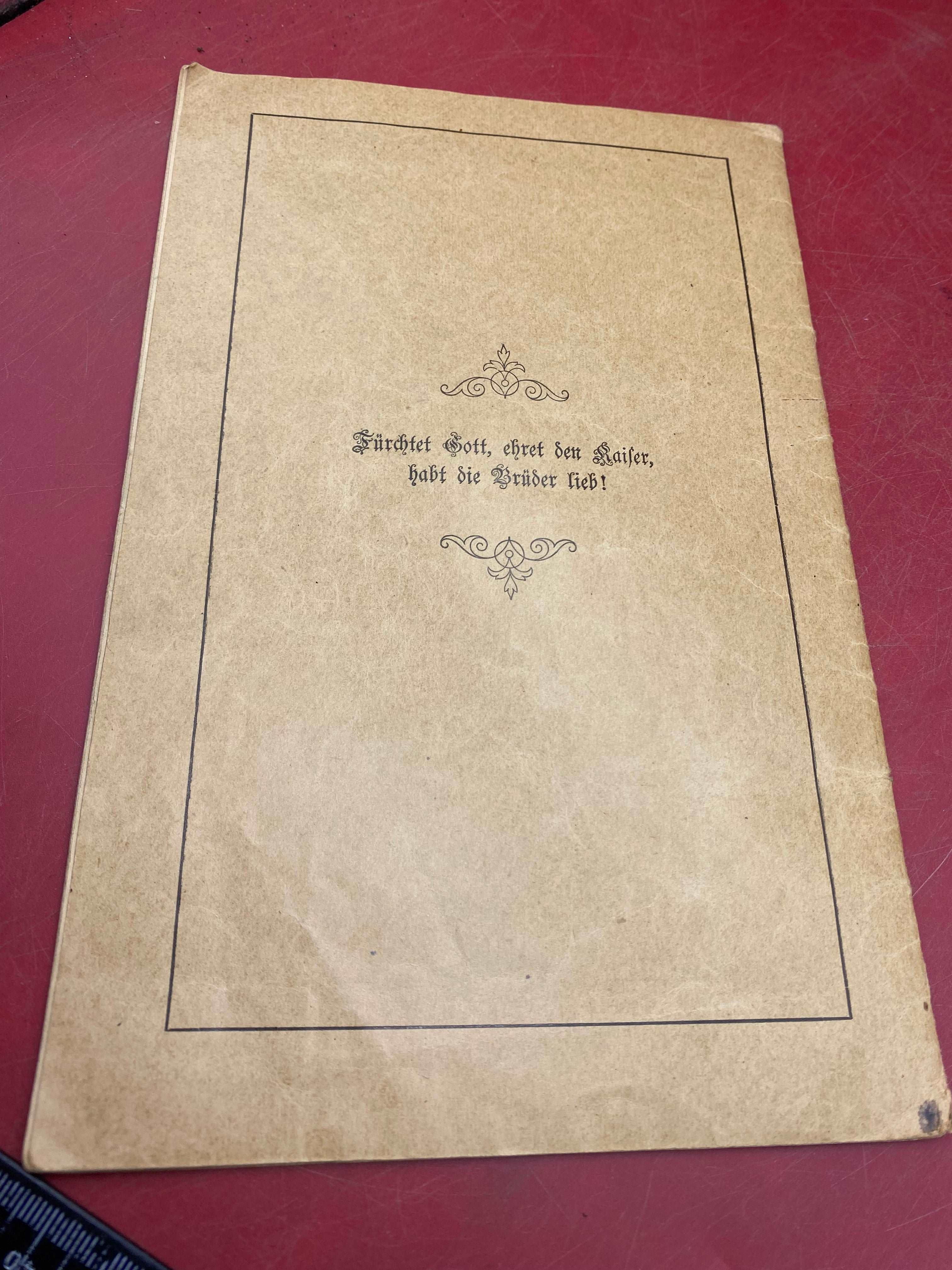 1906 Dated German Family Tree / Heritage Booklet. 1900 - 1906. - The Militaria Shop