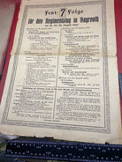 1922 Dated German Army Regimental Festival in Bayreuth - Leaflet / Poster. - The Militaria Shop