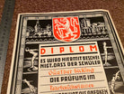 1935 Dated German Swimming Diploma  - Great Display Item. - The Militaria Shop