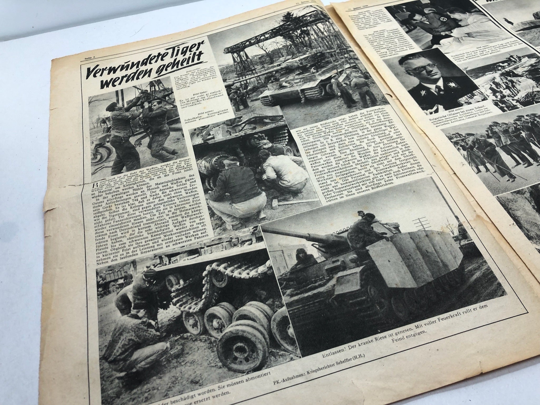 Original WW2 German Political Newspaper - 11th January 1944 - The Militaria Shop