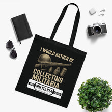 Charger l&#39;image dans la galerie, Militaria Collectors Cotton Tote, Eco-Friendly Shopping Bag, Gift for Collectors, Funny Tote for Events, Durable Everyday Use
