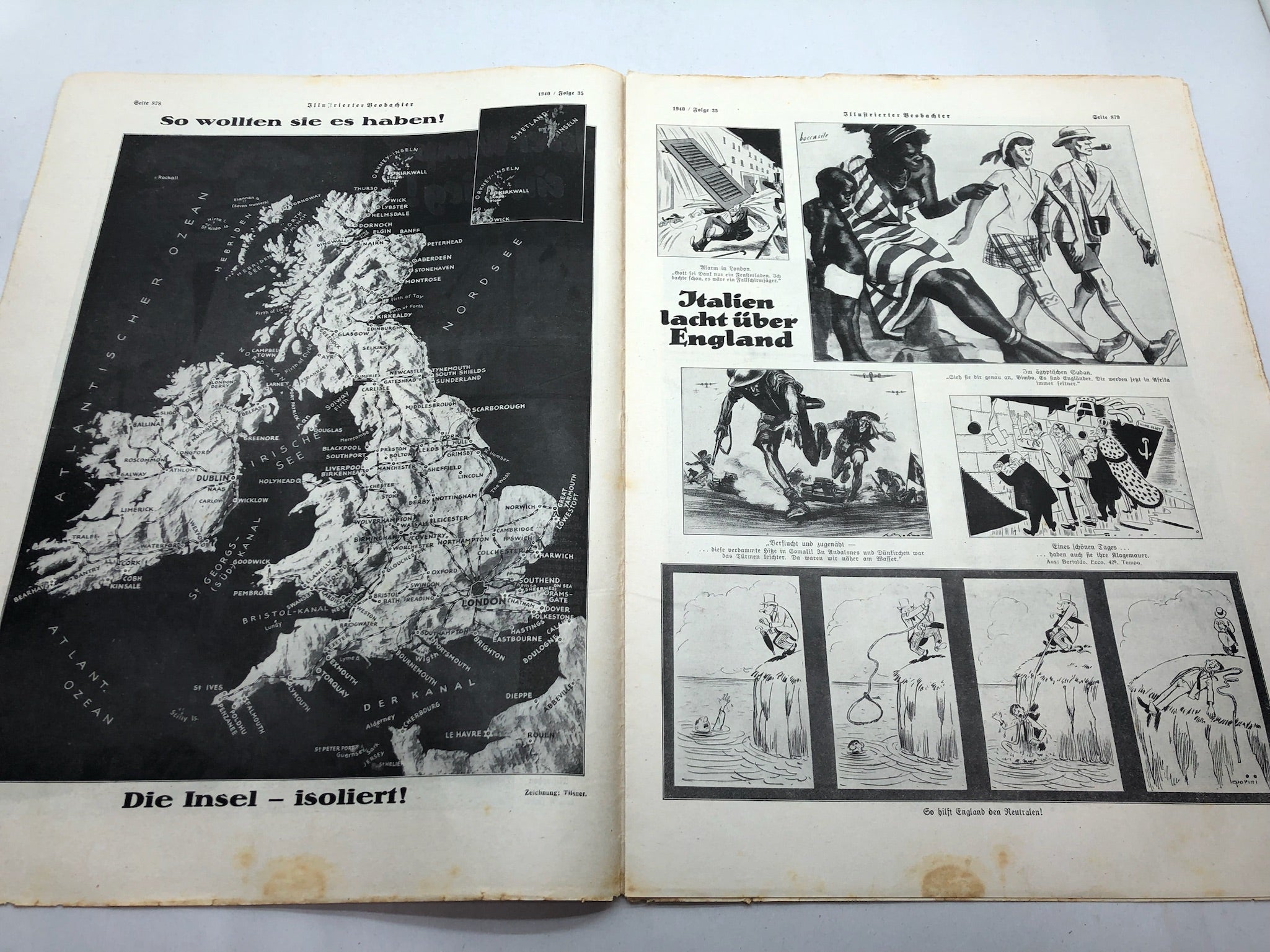 JB Juustrierter Beobachter NSDAP Magazine Original WW2 German - 29th August 1940 - The Militaria Shop