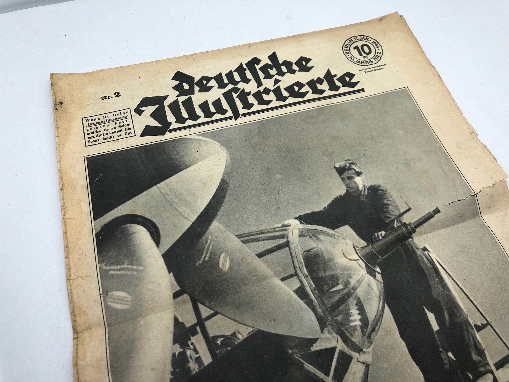 Original WW2 German Political Newspaper - 11th January 1944 - The Militaria Shop