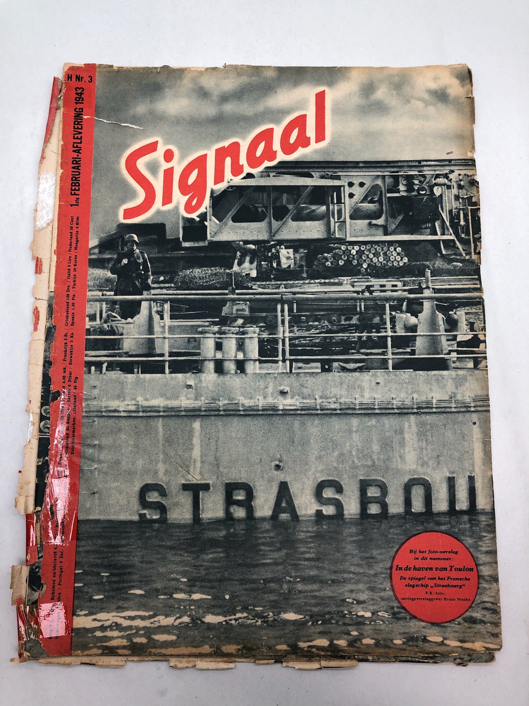 Original Dutch Language WW2 Propaganda Signaal Magazine - No.13 1943