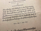 2nd Original WW2 German Railway Award Certificate issued to a Railway Assistant. - The Militaria Shop