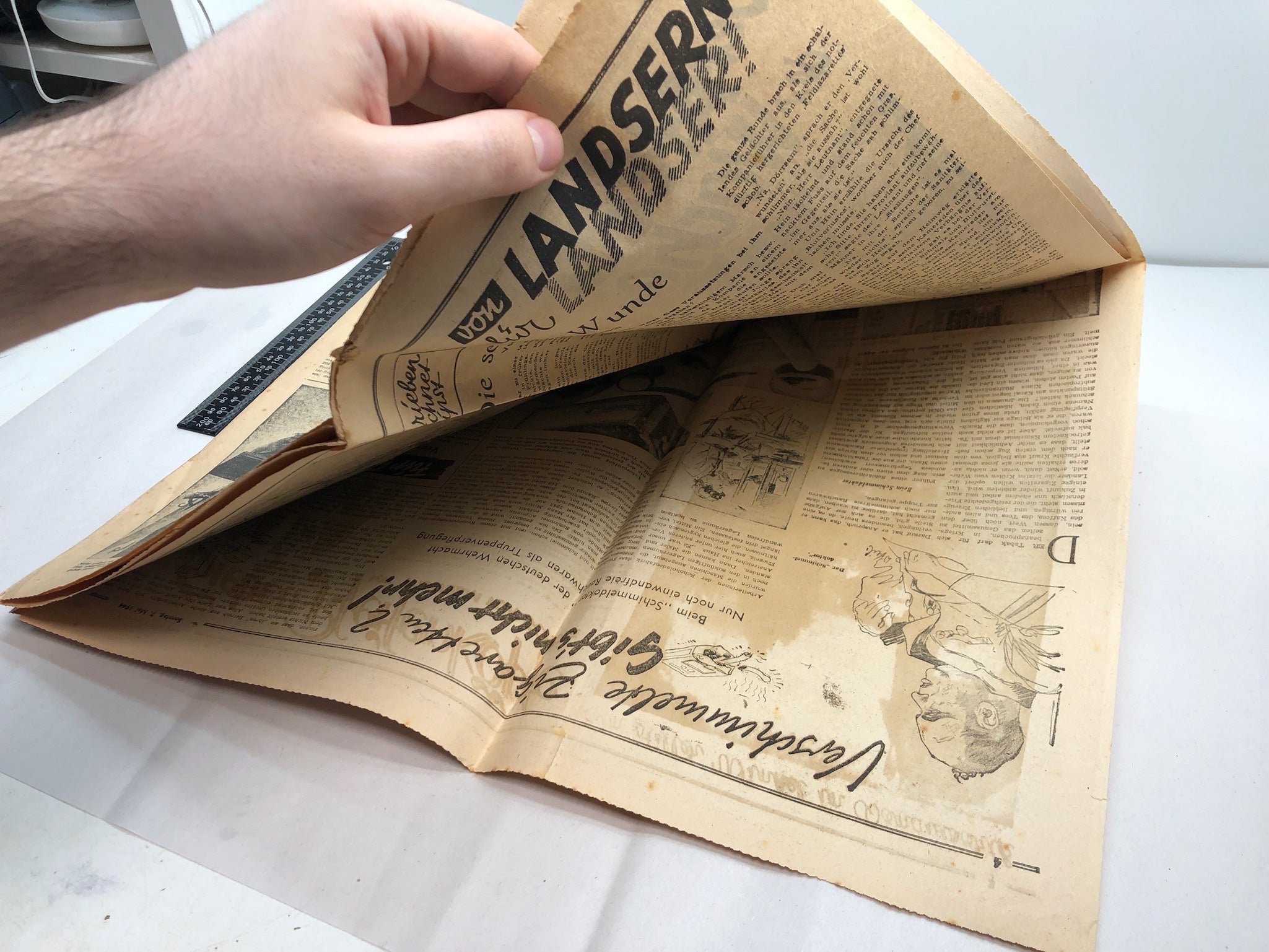 Original WW2 German Political Newspaper - 7th May 1944 - The Militaria Shop