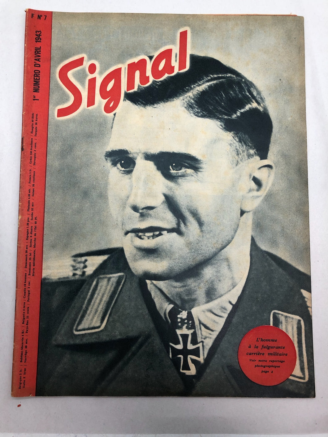 Original French Language WW2 Propaganda Signal Magazine - No.7 1943
