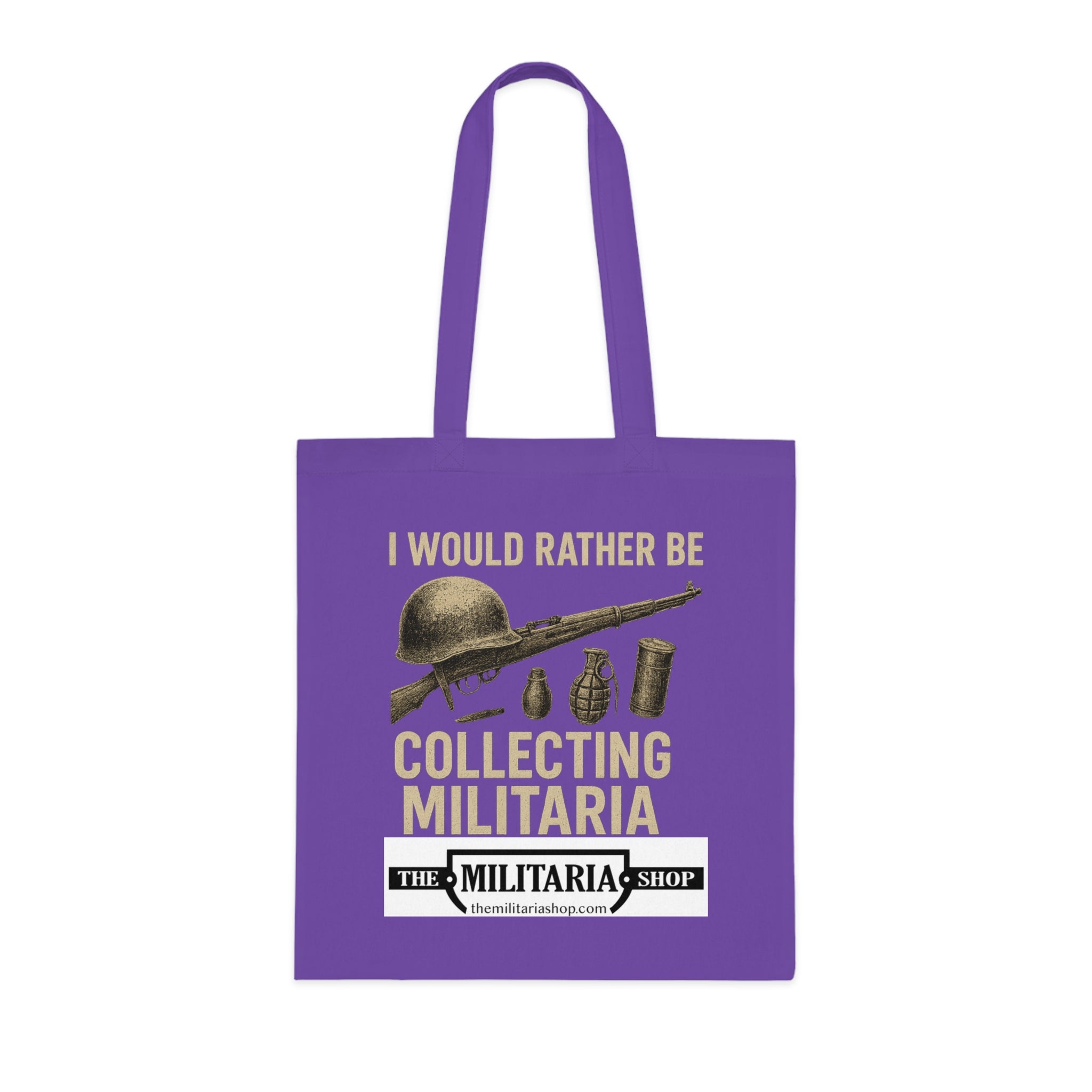 Militaria Collectors Cotton Tote, Eco-Friendly Shopping Bag, Gift for Collectors, Funny Tote for Events, Durable Everyday Use - The Militaria Shop