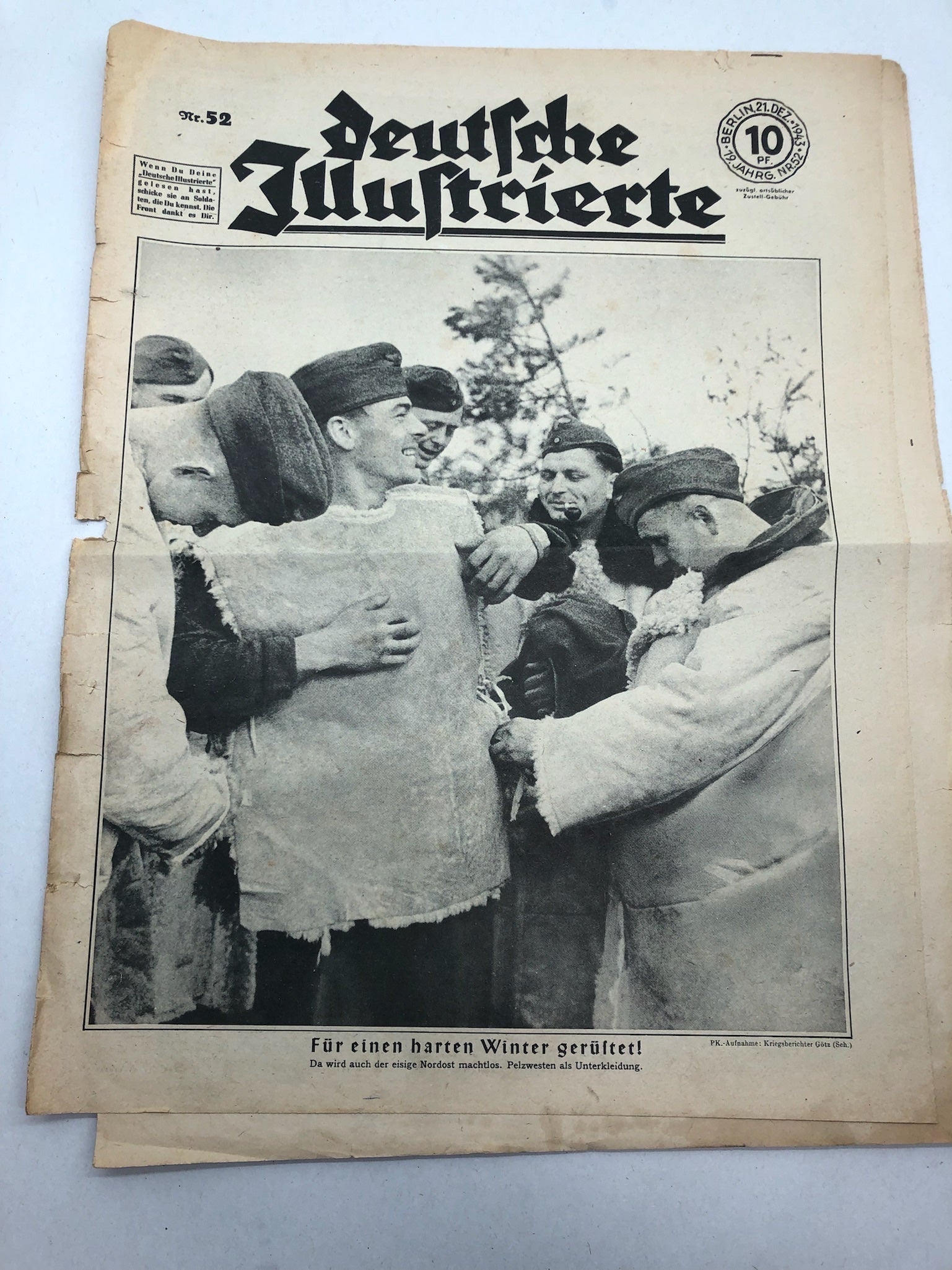 Original WW2 German Political Newspaper - 21st December 1943 - The Militaria Shop