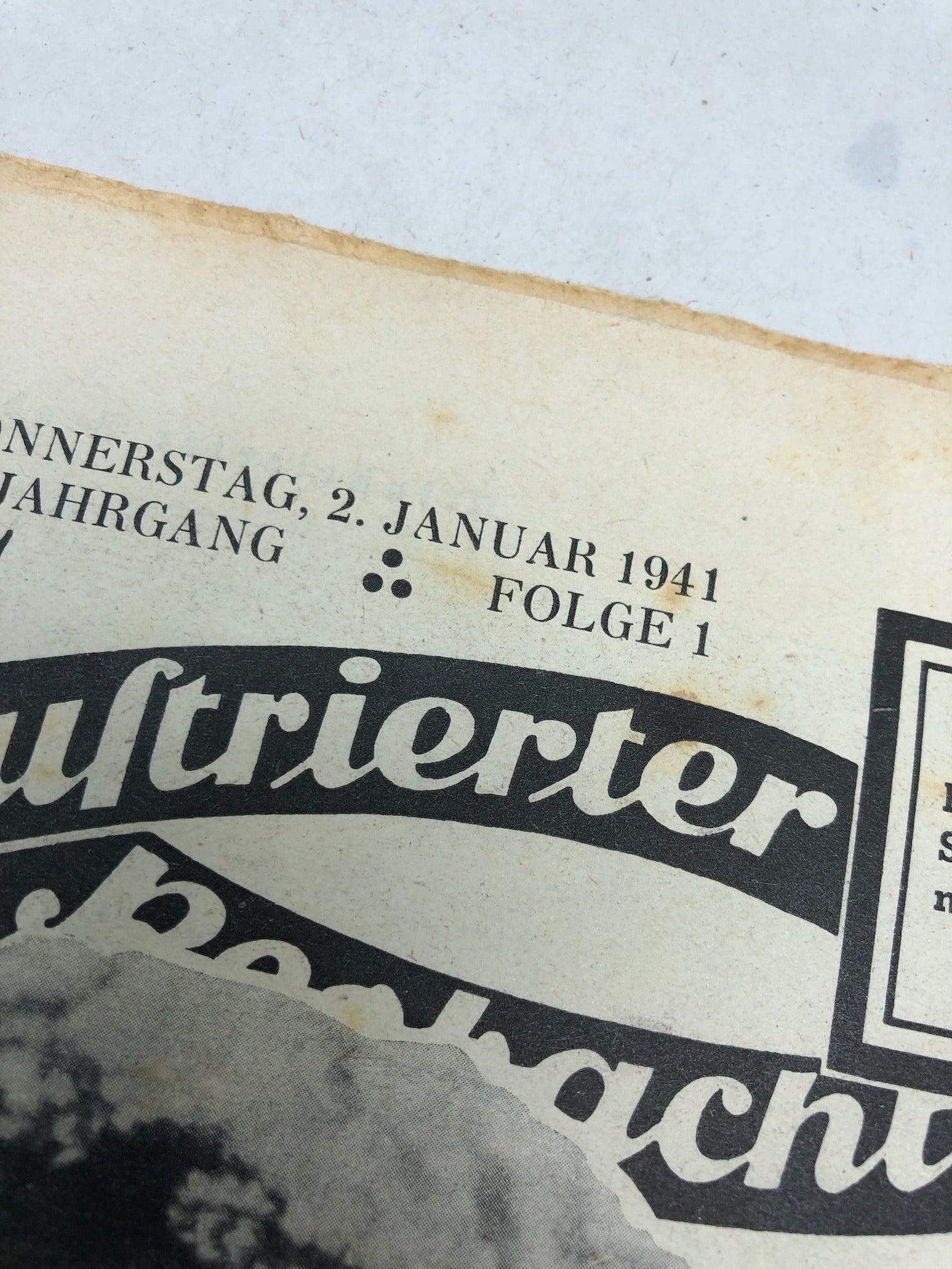 JB Juustrierter Beobachter NSDAP Magazine Original WW2 German - 2 January 1941 - The Militaria Shop