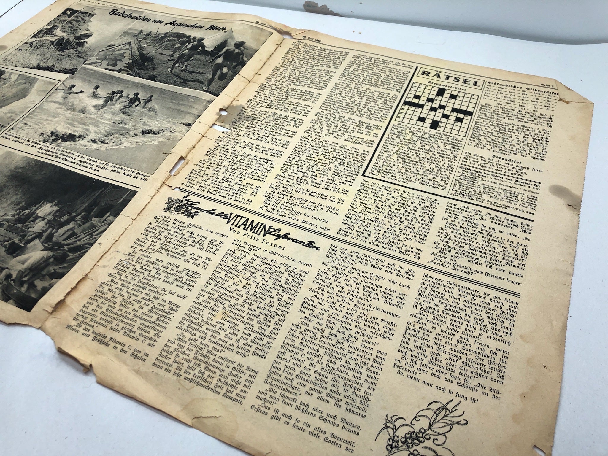 Original WW2 German Political Newspaper - 28th July 1942 - The Militaria Shop