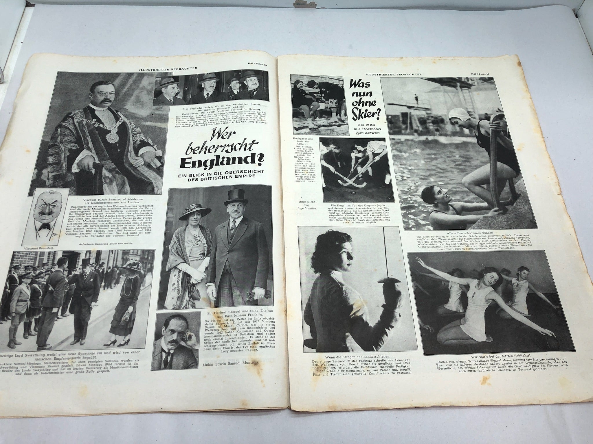 JB Juustrierter Beobachter NSDAP Magazine Original WW2 German - 5 March 1942 - The Militaria Shop