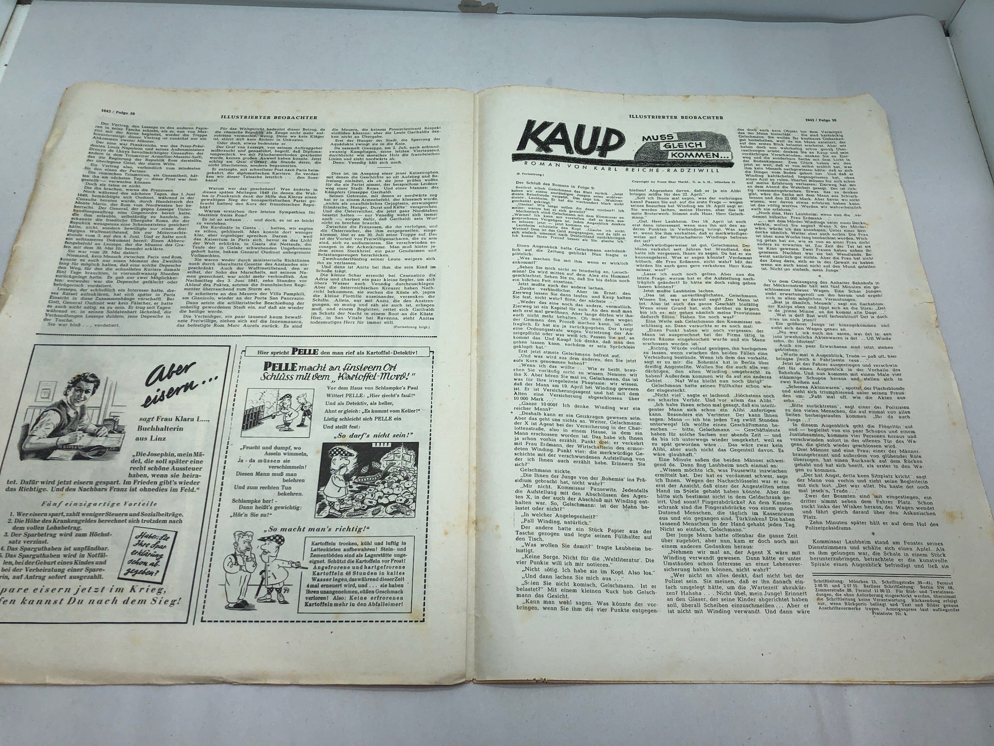 JB Juustrierter Beobachter NSDAP Magazine Original WW2 German - 5 March 1942 - The Militaria Shop