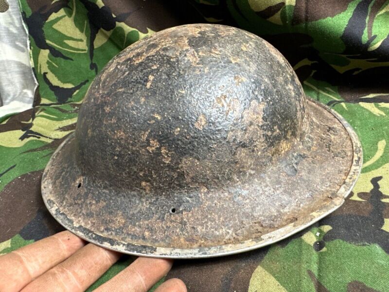 British Army Mk2 Brodie Helmet - Original WW2 - South African Manufactured - The Militaria Shop