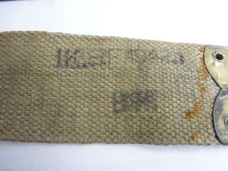 Original WW2 Pattern British Army L Straps Pair - 37 Pattern Webbing Haversack - The Militaria Shop