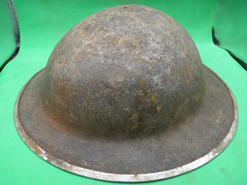 Original WW2 South African Army Mk2 Brodie Helmet - British Style Combat Helmet - The Militaria Shop