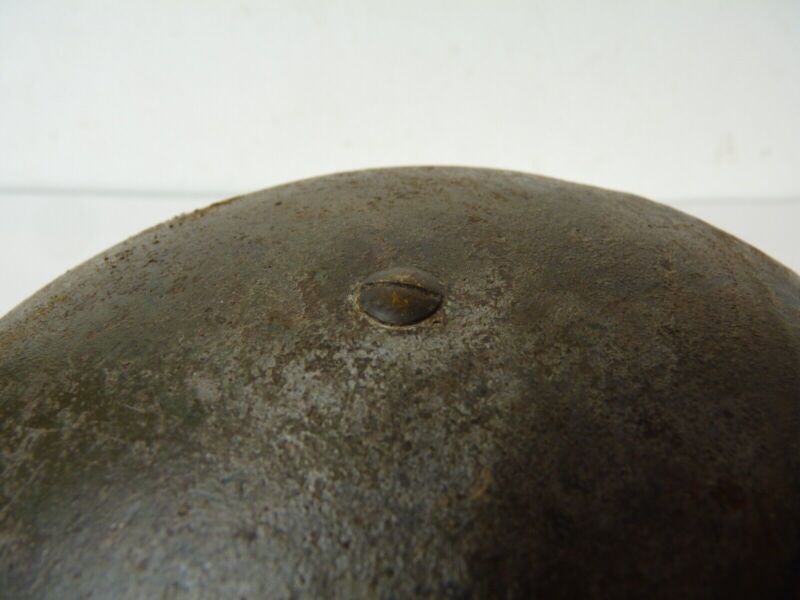 Original Mk3 Canadian / British Army WW2 Turtle Helmet High Rivet - The Militaria Shop