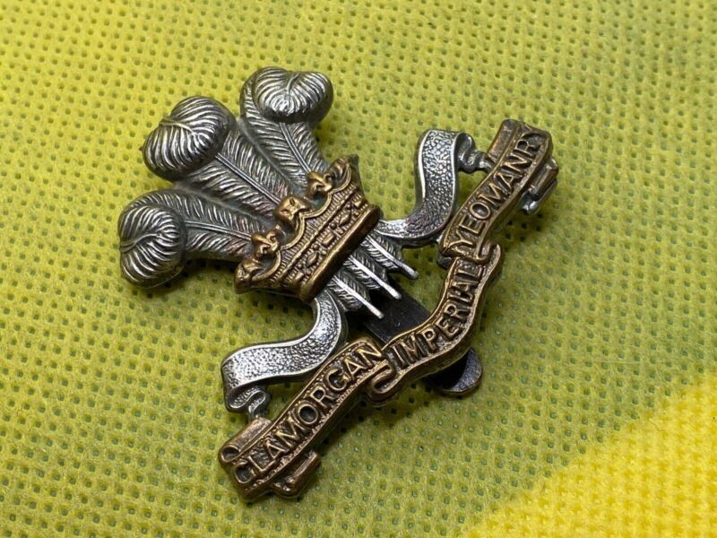 WW1 British Army Glamorgan Imperial Yeomanry Cap Badge - The Militaria Shop