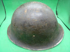 Original WW2 British / Canadian Army Mk3 High Rivet Turtle Army Combat Helmet - The Militaria Shop