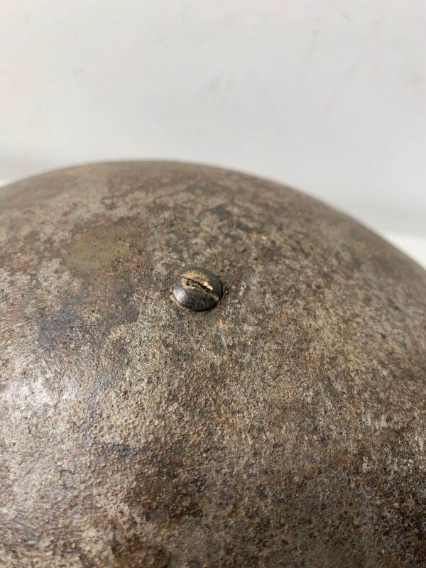 Mk3 Canadian / British Army Original WW2 Turtle Helmet High Rivet - The Militaria Shop