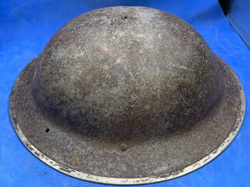 Original WW2 British Army South African Made Combat Helmet Mk2 Brodie - The Militaria Shop