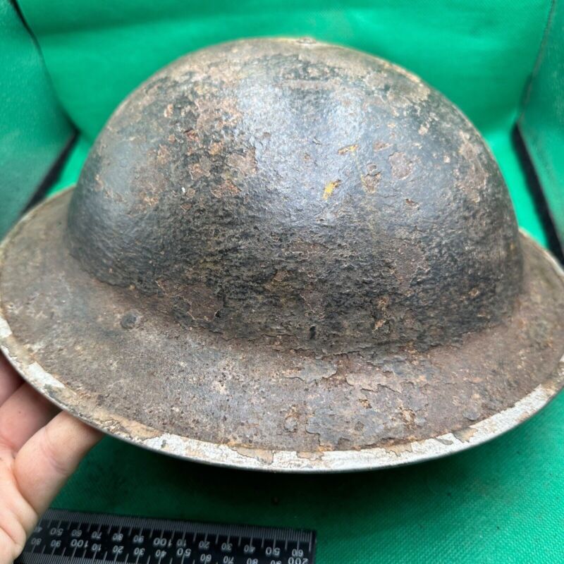 British Army Mk2 Brodie Helmet - Original WW2 - South African Manufactured - The Militaria Shop