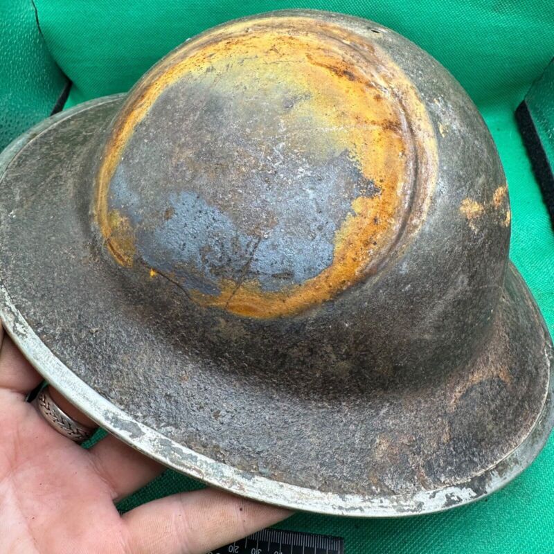 British Army Mk2 Brodie Helmet - Original WW2 - South African Manufactured - The Militaria Shop