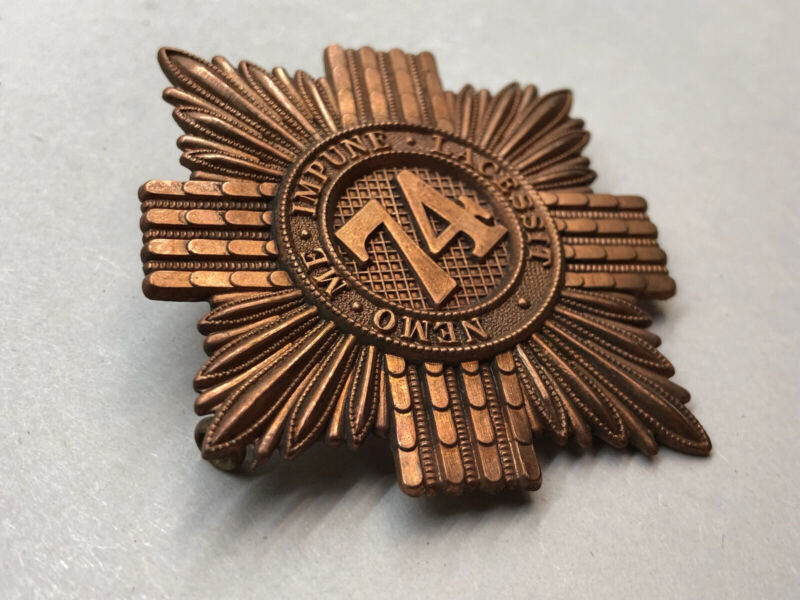 British Army Victorian 74th (Highland) Regiment of Foot Cap Badge - The Militaria Shop