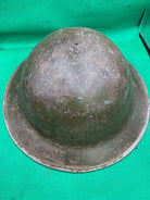 Original WW2 British Army Combat Helmet Mk2 Brodie - Fire Department - The Militaria Shop
