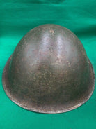 Original WW2 British Army / Canadian Army Mk3 Turtle Combat Helmet - The Militaria Shop