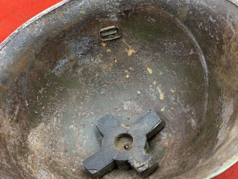 Mk3 Turtle Helmet - Original WW2 British / Canadian Army Combat Helmet - The Militaria Shop