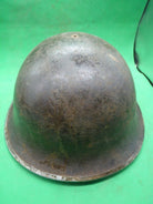 Original WW2 British / Canadian Army Mk3 High Rivet Turtle Army Combat Helmet - The Militaria Shop