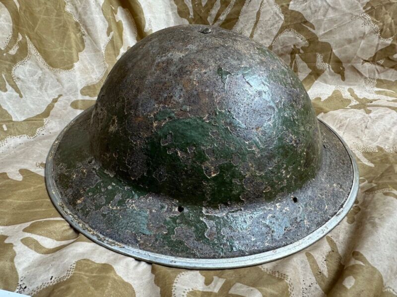 British Army Mk2 Brodie Helmet - Original WW2 - South African Manufactured - The Militaria Shop