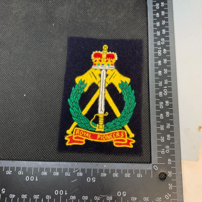 British Army Royal Pioneers Regiment Embroidered Blazer Badge - The Militaria Shop