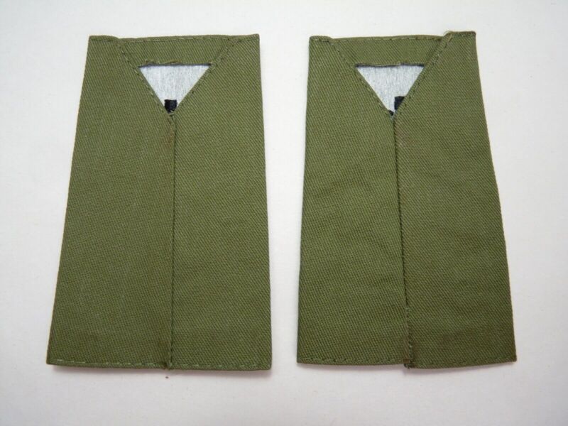 QOGLR OD Green Rank Slides / Epaulette Pair Genuine British Army - NEW - The Militaria Shop