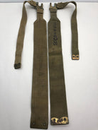 Original WW2 British Army 37 Pattern L Straps Pair - Wartime Dated - The Militaria Shop