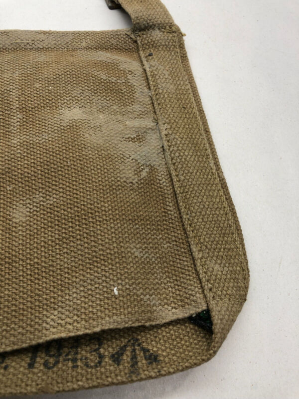 WW2 British Army 37 Pattern Webbing Water Bottle Carrier Harness - 1943 Dated - The Militaria Shop