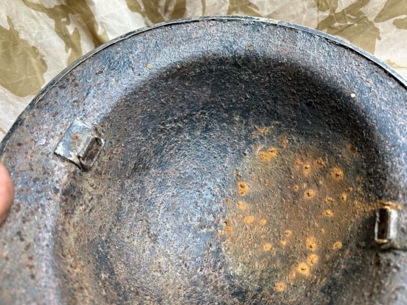 British Army Mk2 Brodie Helmet - Original WW2 - South African Manufactured - The Militaria Shop