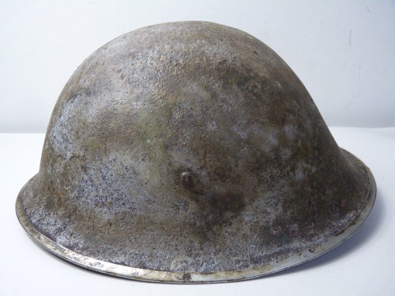 Mk3 Canadian / British Army Original WW2 Turtle Helmet High Rivet - The Militaria Shop