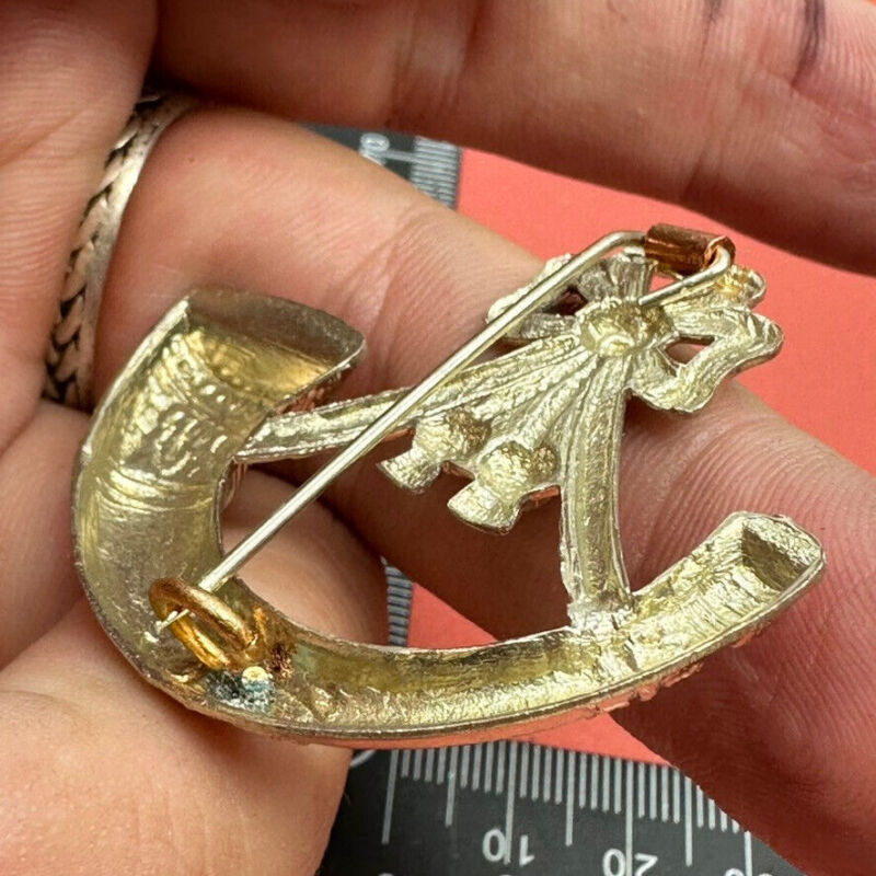 Genuine British Army Light Infantry Regiment Cap Badge - Brooched / Sweetheart - The Militaria Shop