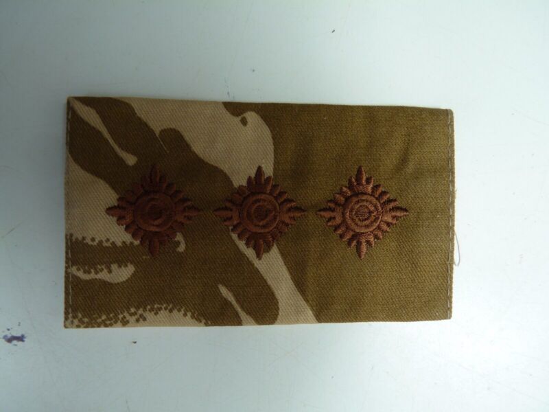 Desert DPM Rank Slides / Epaulette Pair Genuine British Army - NEW - The Militaria Shop