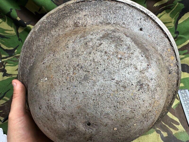 British Army Mk2 Brodie Helmet - Original WW2 - South African Manufactured - The Militaria Shop