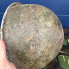 WW2 Canadian Army Mk3 Turtle Helmet - Original Helmet Shell - High Rivet - The Militaria Shop