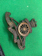 Original Queen's Crown British Army Officer's Royal Artillery Bronze C - The Militaria Shop