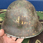 WW2 Canadian Army Mk3 Turtle Helmet - Original Helmet Shell - High Rivet - The Militaria Shop